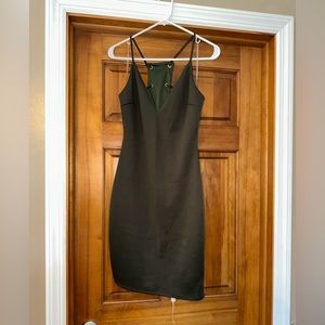 NWT Charlotte Russe caged back dark green dress size: M